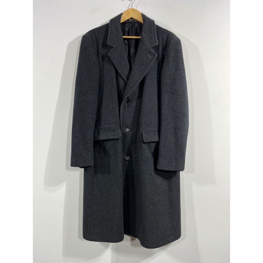 VTG Casualcraft Heritage Old Money Classic Outerwear Gray Wool Pea Coat Mens 44